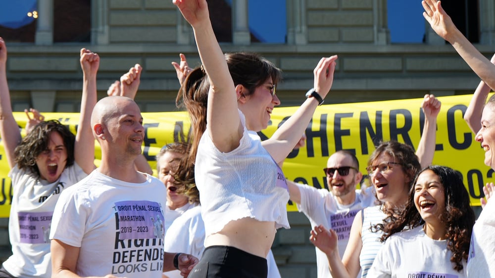 «Am Ziel des Marathons» © Amnesty International