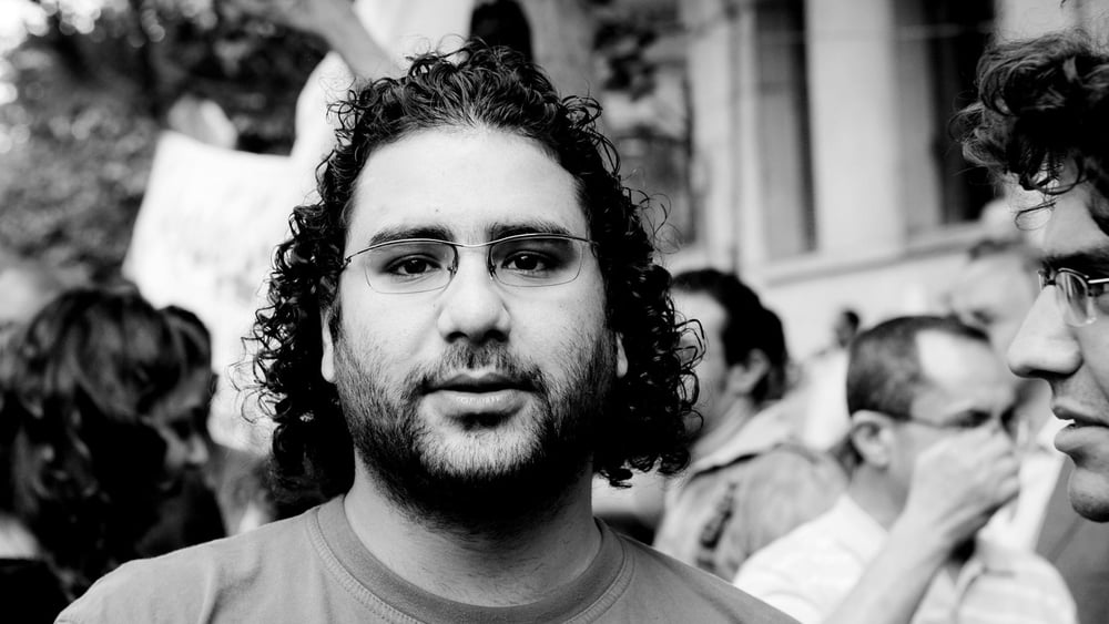 Der verhaftete Blogger und Aktivist Alaa Abdel Fattah.  ©  	Hossam el-Hamalawy