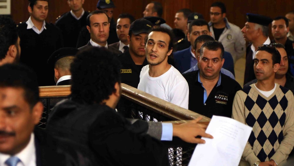 Shawkan an einer Gerichtsverhandlung im März 2016 © Ahmed Roshdi