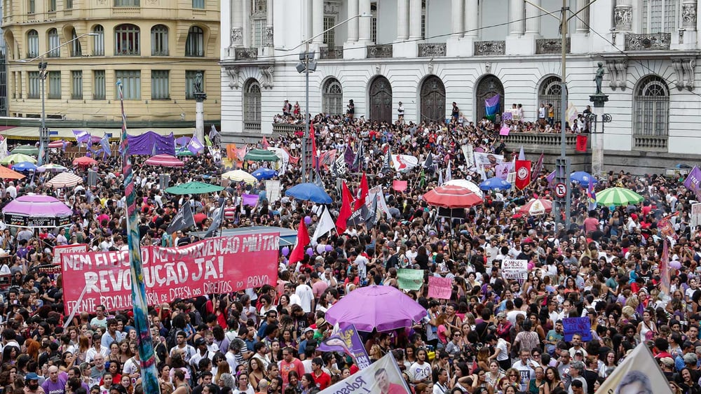 Proteste gegen Bolsonaros Programm, Rio de Janeiro September 2018  © shutterstock Andre Melo-Andrade