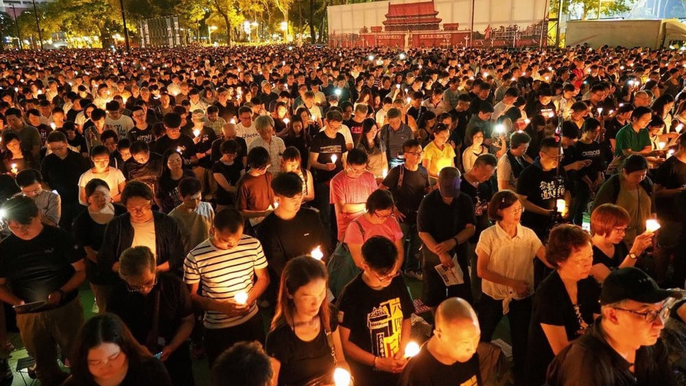 Mahnwache in Hong Kong © CC/Etan Liam