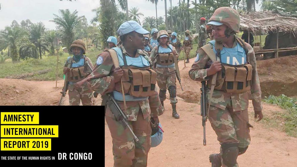 Südafrikanischen Soldatinnen einer Monusco-Kampfeinheit  in Nord-Kivu im Januar 2019. © Monusco via flickr