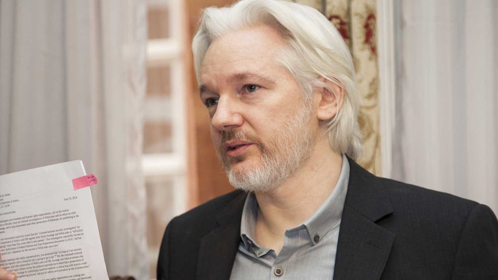 Julian Assange  © Canilleriía del Ecuador