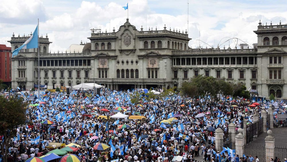 Die Versammlungsfreiheit und der faire Zugang zu Recht und Gerechtigkeit sind in Guatemala in Gefahr. © Johan Ordonez_AFP_Getty Images