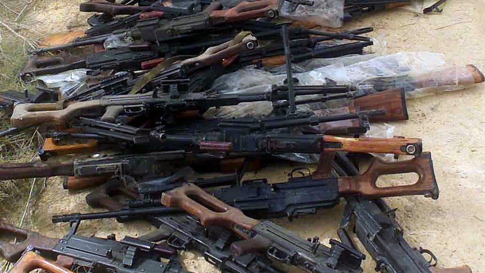 Russische Waffen, die die amerikanischen Streitkräfte ausgehoben haben. © U.S. National Archives and Records Administration