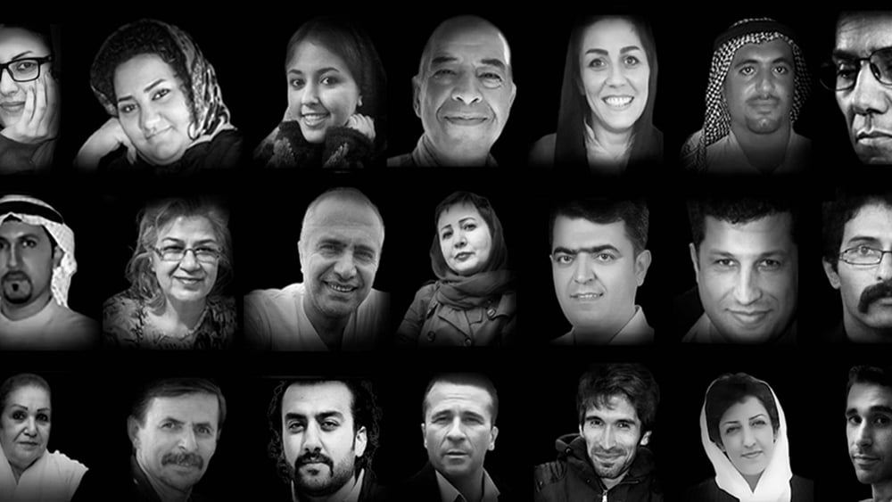 Die im Bericht «Caught in a web of repression: Iran’s human rights defenders under attack» portraitierten Menschenrechts-Aktivisten © Amnesty International