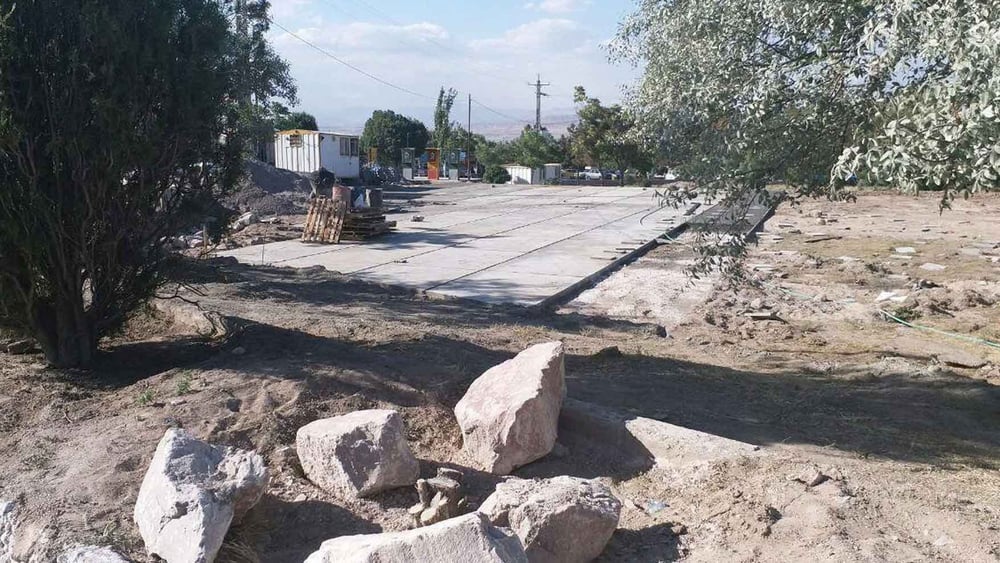 Ein vermutetes Massengrab auf dem Friedhof von Vadieh Rahmat wurde im Jahr 2017 zerstört. © People's Mojahedin Organization of Iran, 2017