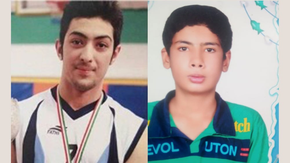 Arman Abdolali und Hosseil Shahbazi, denen die Hinrichtung für Verbrechen droht, die sie im Alter von 17 Jahren begangen haben sollen. © Privat