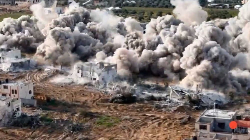 Videoaufnahmen zeigen die Zerstörung der Häuser in der Pufferzone. © Amnesty International