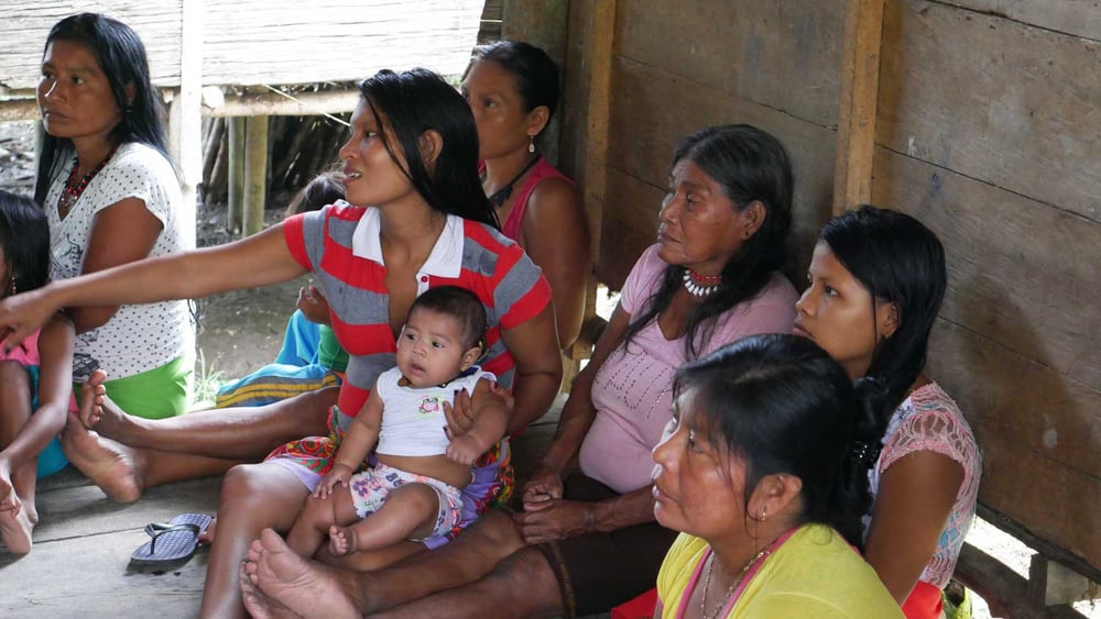 Die Wounaan-Gemeinschaften im Departement Chocó sind noch immer unmittelbar vom Konflikt betroffen. Juni 2017. © AI