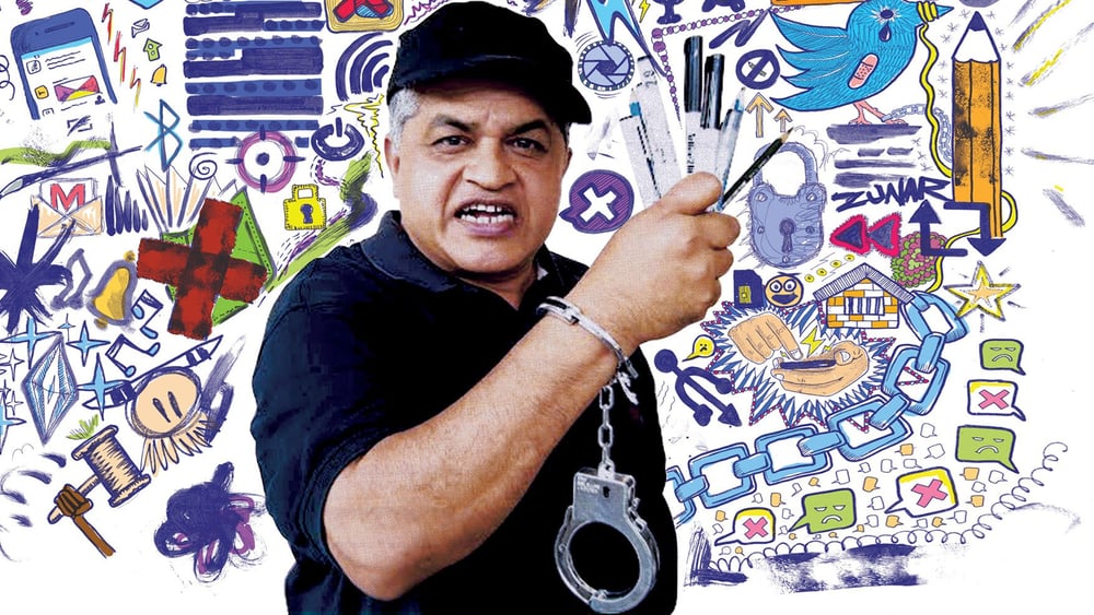 Zulkiflee Anwar Ulhaque alias «Zunar» (Kampagnenbild von Amnesty) © Amnesty International