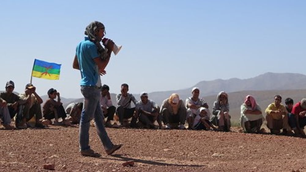 Versammlung von Arbeitern der Imidir Silbermine © Alle Rechte vorbehalten