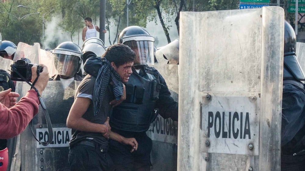 Demonstration in Mexico City vom 2. Oktober 2013. © Daniel Guerrero