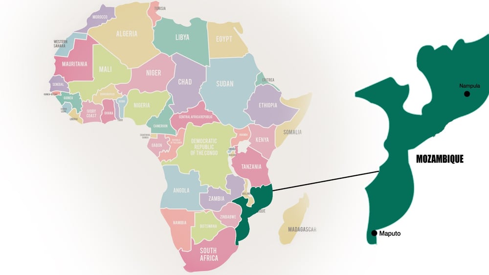 Mosambik © Vorlage von Freepik.com