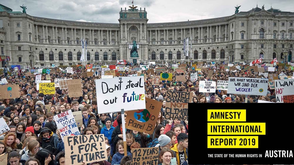 Auch in Wien fanden 2019 grosse Demonstrationen für mehr Klimagerechtigkeit statt. © Mitja Kobal