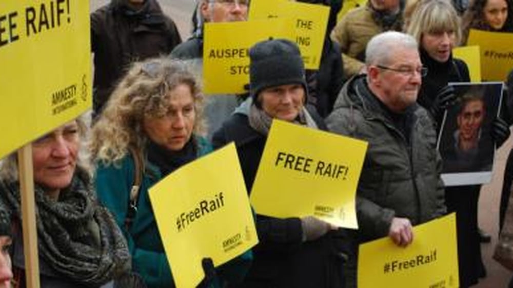 Demonstration für Raif Badawi in Bern © AI