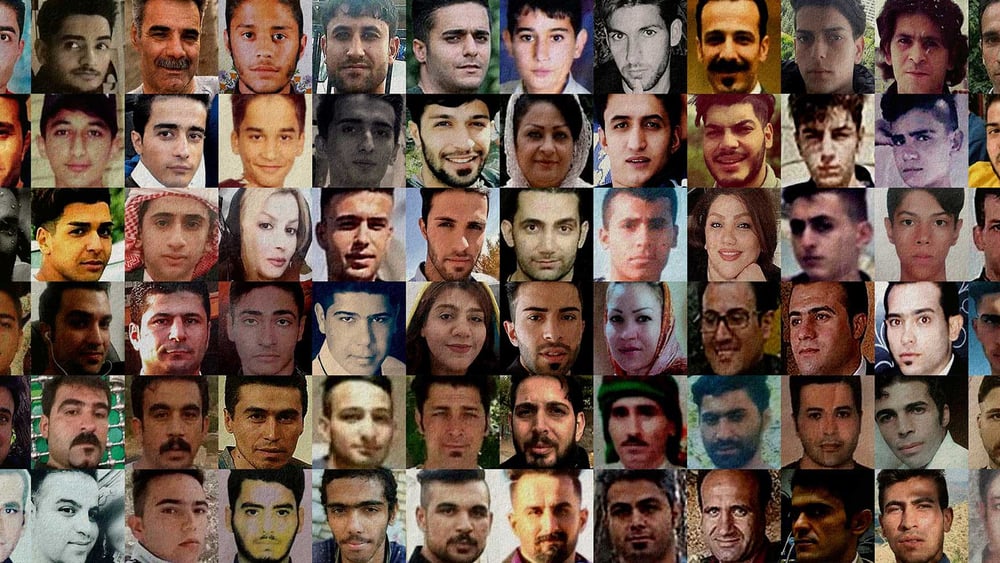 Mehr als 7000 Menschen wurden während und nach den Protesten vom November 2019 im Iran festgenommen. Viele wurden in Haft gefoltert, misshandelt oder sind seither verschwunden. Die Schweiz muss sich klar gegen solche anhaltende Menschenrechtsverletzungen im Iran aussprechen. © Amnesty International