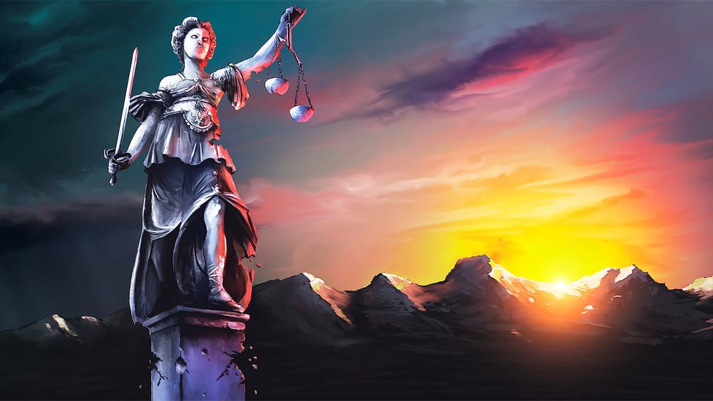 Licht am Horizont für Justitia! Jetzt gilt es, weitere Attacken auf den Rechtsstaat zu verhindern.  © www.clarity-design.ch