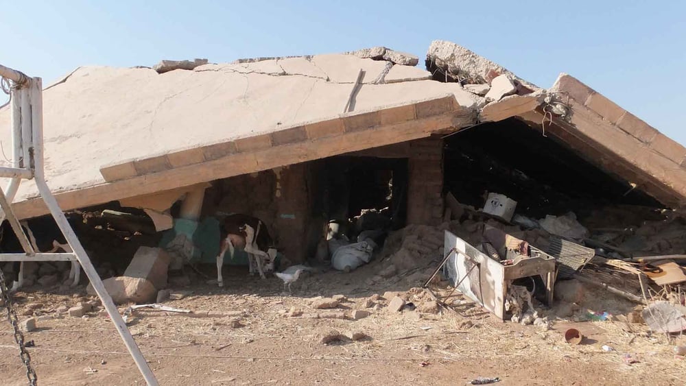 Nur noch Trümmer: Das Dorf Husseinija im Nordosten Syriens. © Amnesty International