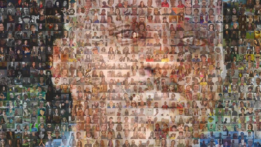 Foto-Mosaik für den Blogger Mahadine im Tschad. © AI