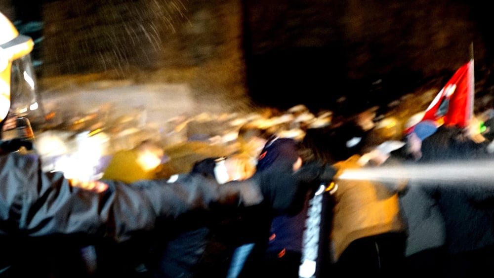 Massenproteste in Istanbul nach der  Festnahme des Istanbuler Bürgermeisters Ekrem İmamoğlu, 21. März 2025 © Hayri Tunç