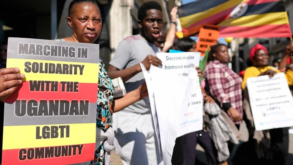 Demonstration 2018 in London zur Unterstützung der LGBTI*-Gemeinschaft in Uganda. © Alisdare Hickson / Wikimedia CC