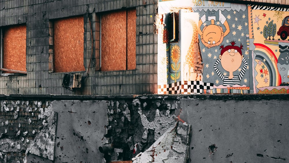 Das Kinderkrankenhaus Okhmatdyt nach einem russichen Raketenangriff am 8. Juli 2024 . © Joёl Gugler