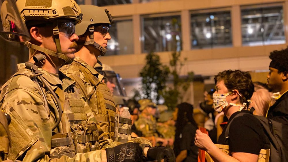 Proteste nach dem Tod von George Floyd in Washington DC am 3. Juni 2020. © Amnesty International