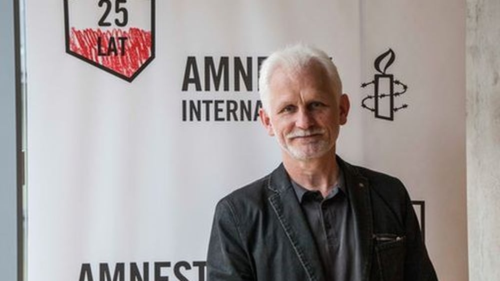 Ales Bialiatski, Vizepräsident der International Federation for Human Rights. Mai 2015 © Amnesty International