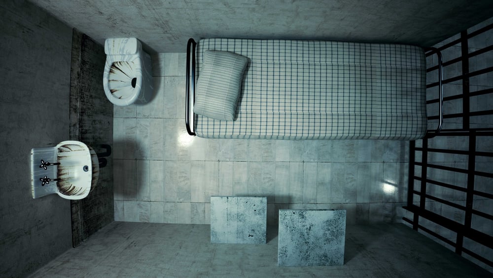 Leben im Loch: Die Welt ist auf sechs Quadratmeter Beton zusammengeschrumpft. © Dabarti CGI/shutterstock.com