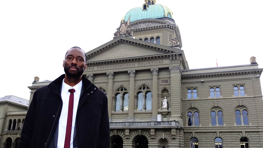 Khali Ould Maouloud bei seinem Besuch in Bern. © Jean-Marie Banderet