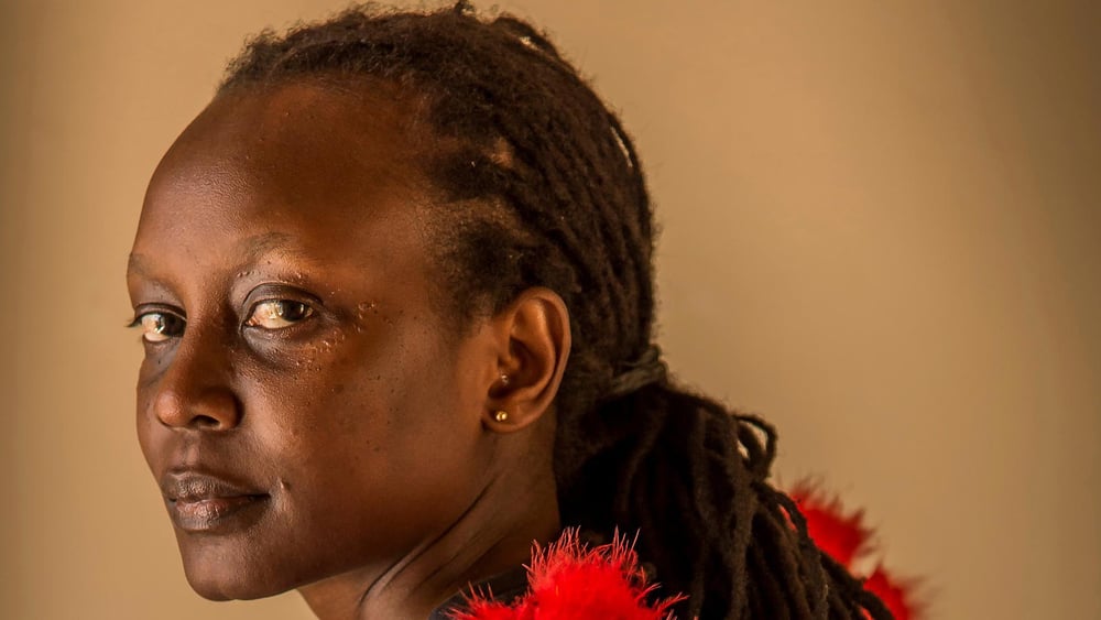 Die Bewegung für LGBTI-Rechte in Uganda hat ein Gesicht: Es ist dasjenige von Kasha Jacqueline Nabagesera. © Frédéric Noy /Cosmos /Agentur Focus