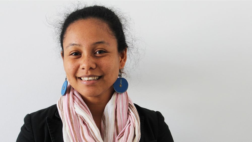 Balkissa Ide Siddo: «Ich habe das Gefühl, dass ich einen Unterschied im Leben der Menschen mache, wenn ich ein Lächeln auf ihre Gesichter bringe und wenn Familien durch unsere Arbeit wieder zusammenkommen.»  © AI / Vera Dudik.