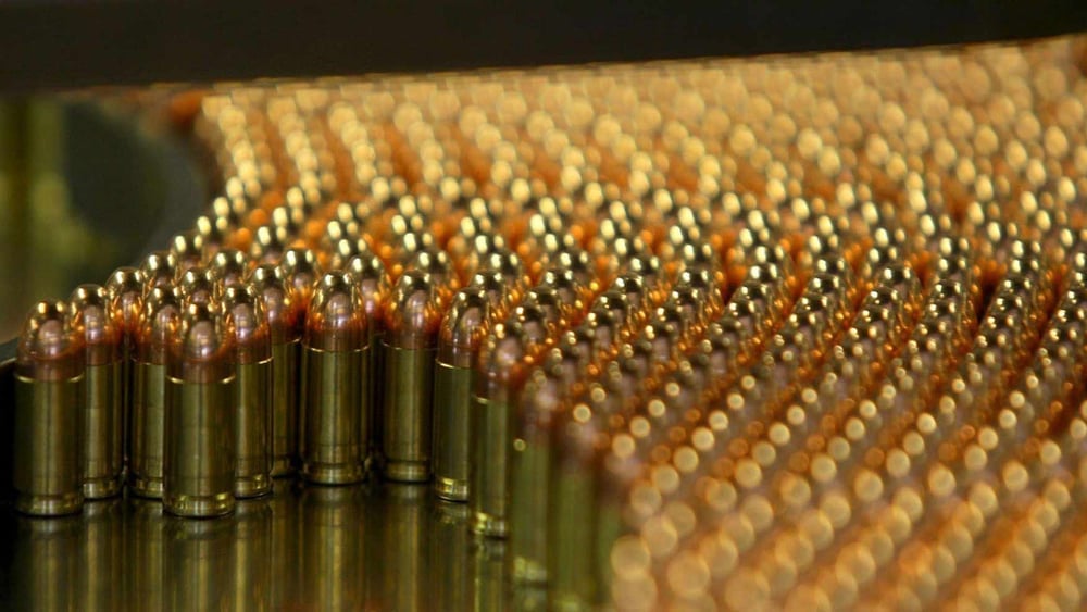 9-Millimeter-Patronen des Schweizer Rüstungskonzerns Ruag. © Alessandro della Valle / Keystone