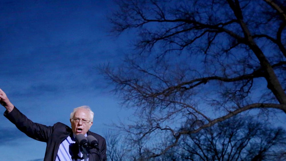 «Der gute Populist»: Der demokratische Präsidentschaftskandidat Bernie Sanders wetterte gegen das Establishment und auch er verkaufte sich als «Mann des Volkes» – obwohl er seit Jahren in Washingtons Politzirkeln zu Hause war. © Lucas Jackson / Reuters
