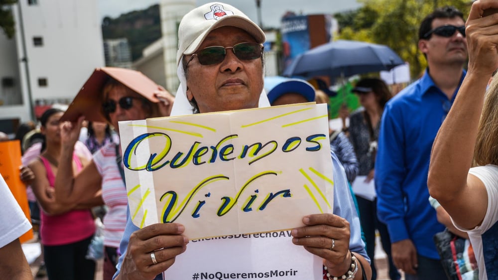 «Wir wollen leben»: Wohnen und demonstrieren in Venezuela. © Roman Camacho