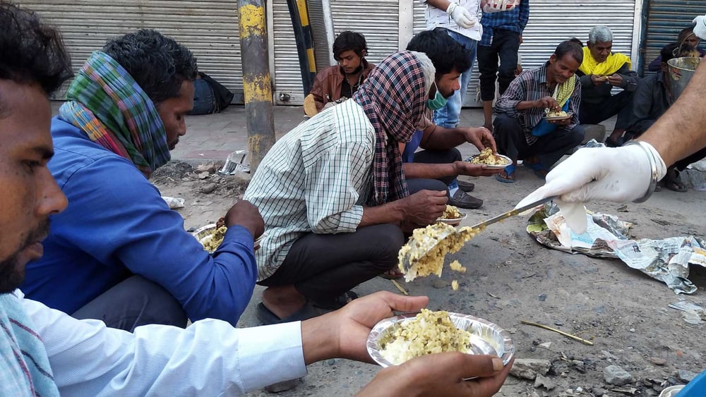Essensausgabe in Alt-Delhi. © Vanessa Dougnac