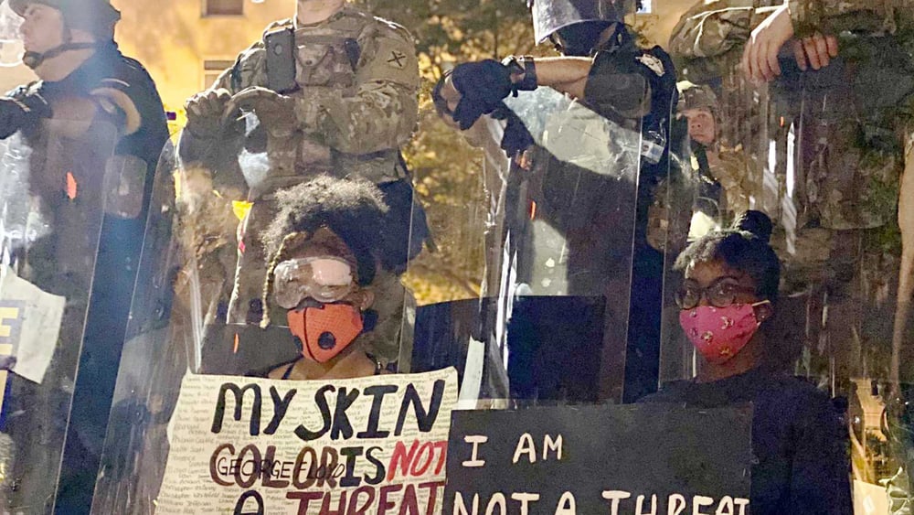 Nach dem Tod von George Floyd durch Polizeigewalt kam es in den USA und weltweit zu Protesten gegen Rassismus. Washington, DC, USA 3. Juni 2020. © Amnesty International