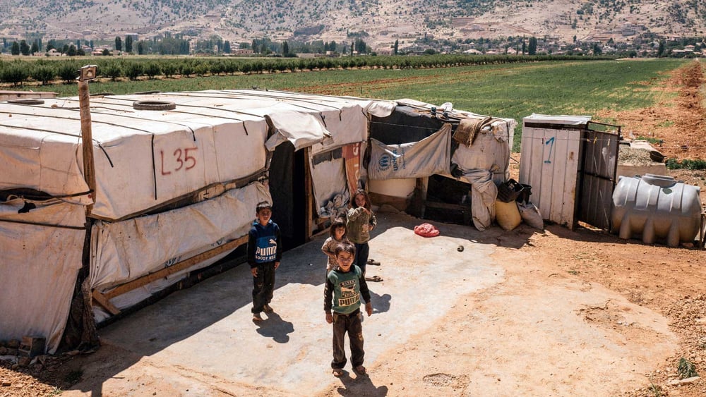 Syrische Kinder in einem Flüchtlingscamp in der Bekaa-Ebene. © Jojo Schulmeister