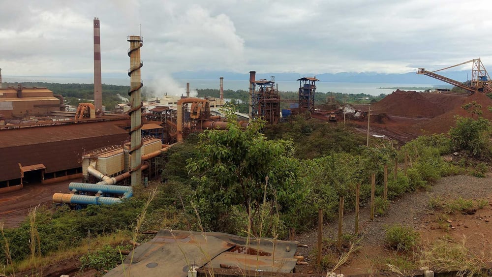 Das CGN-Bergwerk nahe El Estor. Weitere Fotos öffnen sich beim Klick aufs Bild.    © Wolf-Dieter Vogel.