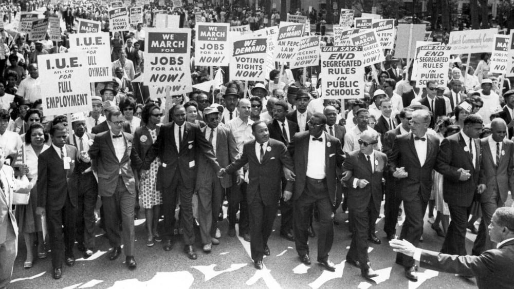 Die Bürgerrechtsbewegung in den USA feierte Erfolge, weil es Martin Luther King Jr. gelang, Verbündete aus verschiedenen Gesellschaftskreisen für seine Anliegen zu gewinnen. © KEYSTONE/EVERETT COLLECTION/Str