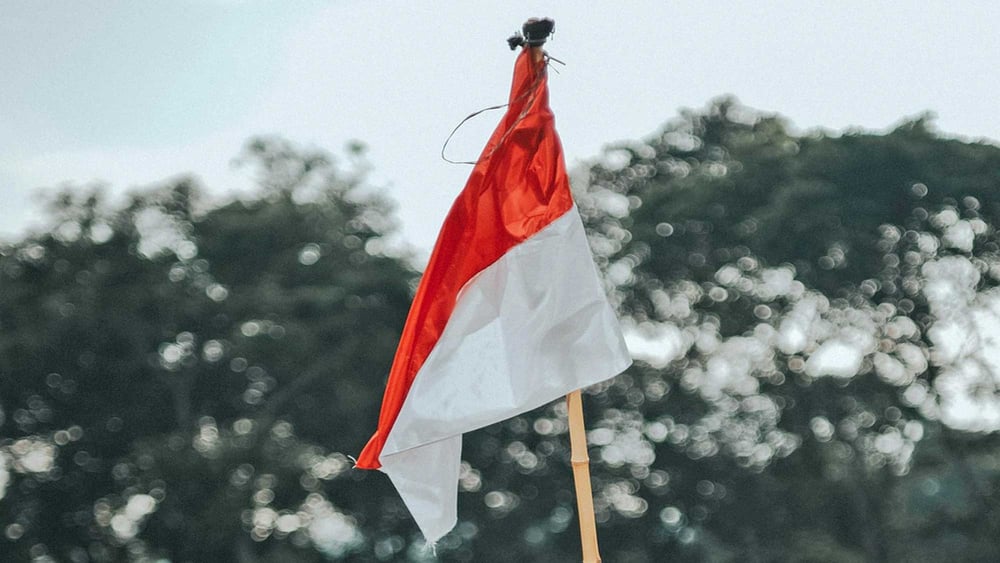 Fahne von Indonesien