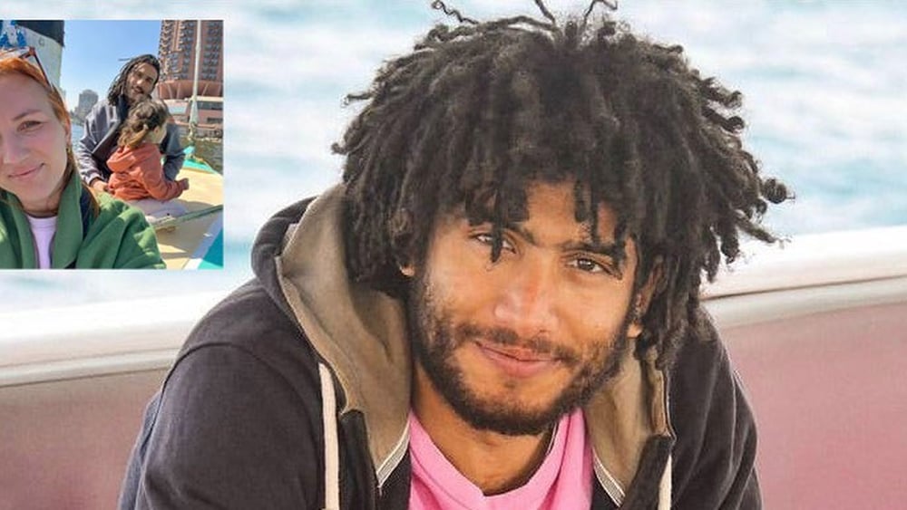 Kleines Bild: Badr endlich wiedervereint mit seiner Frau und seiner Tochter © Privat