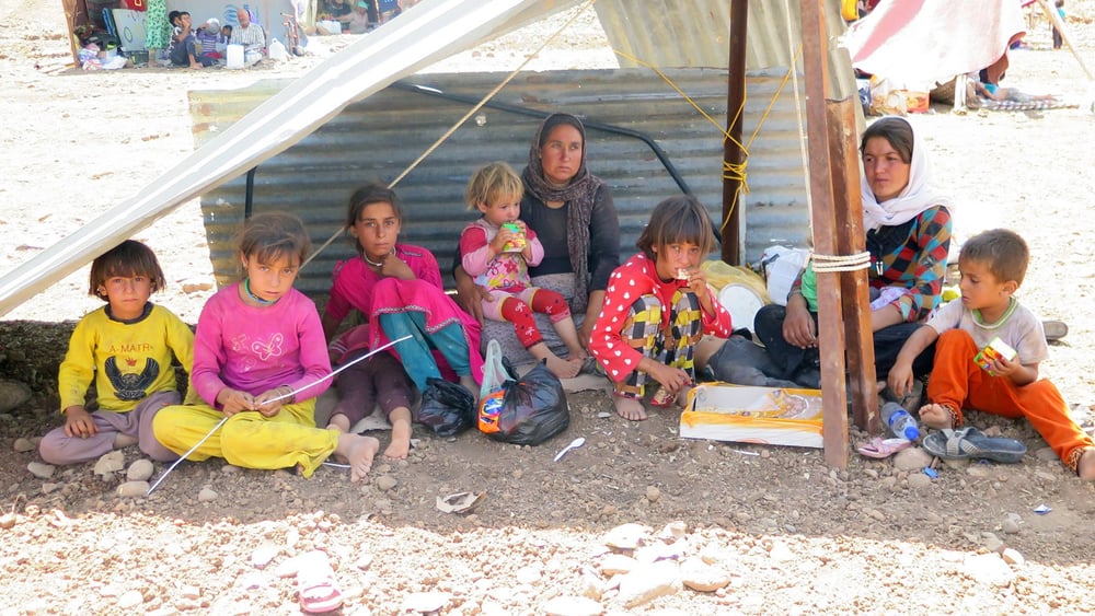 Die religiöse Minderheit der Jesiden wird vom sogenannten Islamischen Staat im Norden Iraks verfolgt. Männer und Buben wurden getötet, Frauen wurden verschleppt und versklavt. Tausende sind geflohen. Die Uno spricht von einem Völkermord. © AI