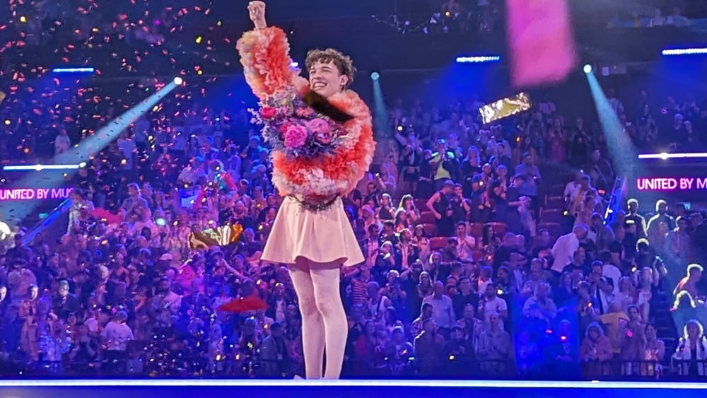 Nemo nach dem Sieg  am Eurovision Contest 2024. © Creative Commons