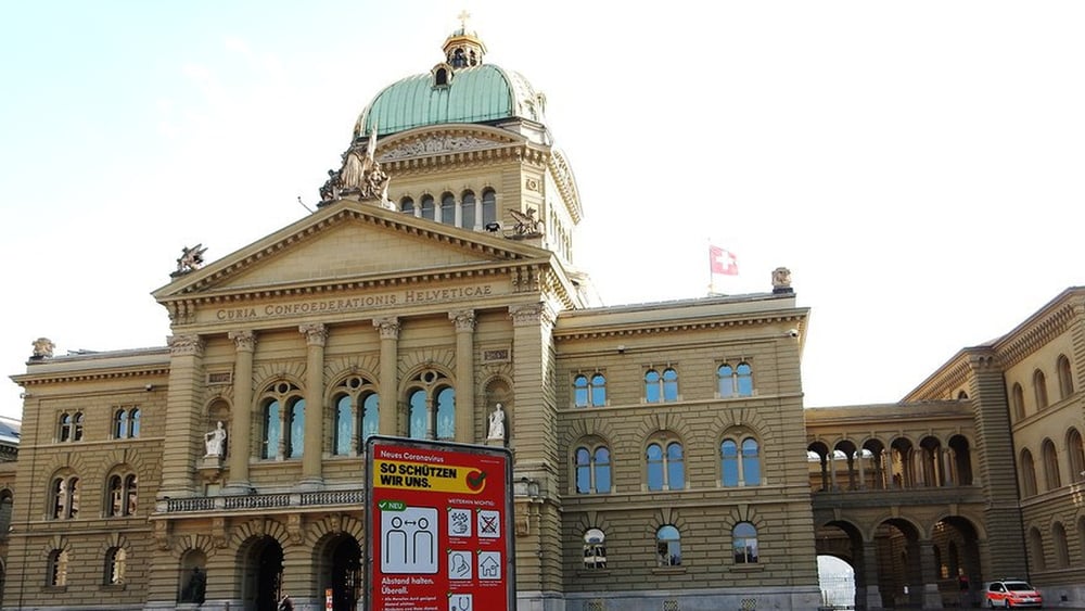 Das Bundeshaus Bern während der Corona-Krise. © Wikimedia Commons