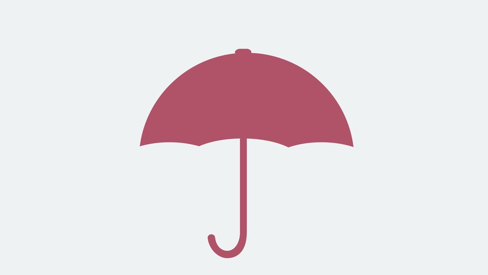 Grafische Darstellung eines Regenschirms