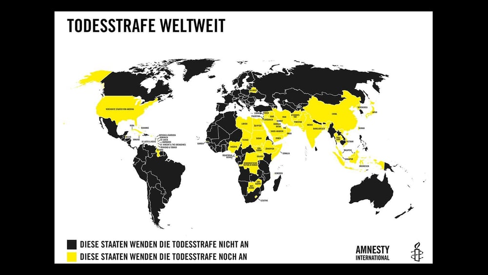Weltweit geht die Zahl der Staaten, die die Todesstrafe anwenden zurück. © AICH