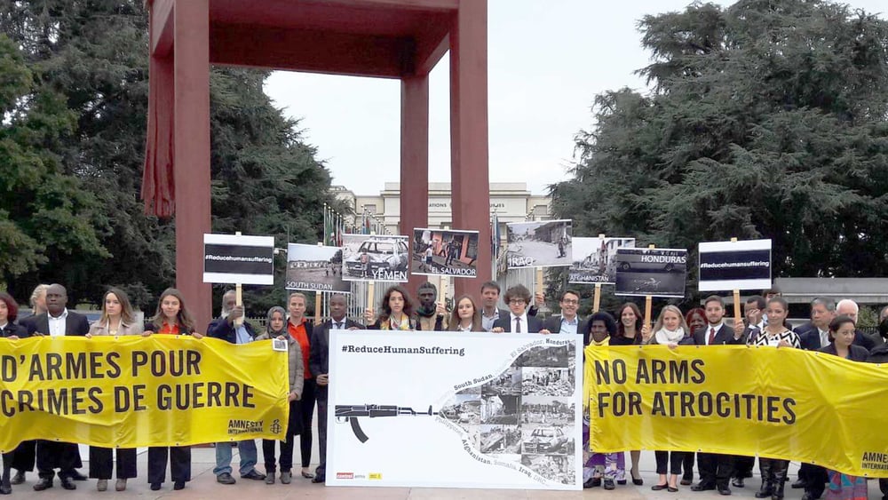 Aktion zu Beginn der ATT-Konferenz. © Sam Fromhold