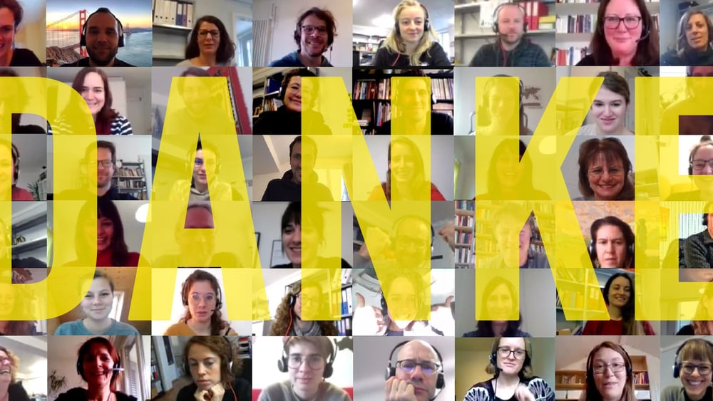 Ein verrücktes Jahr auch für die Mitarbeitenden von Amnesty Schweiz: Viel Homeoffice, viele virtuelle Meetings. © Amnesty International Schweiz